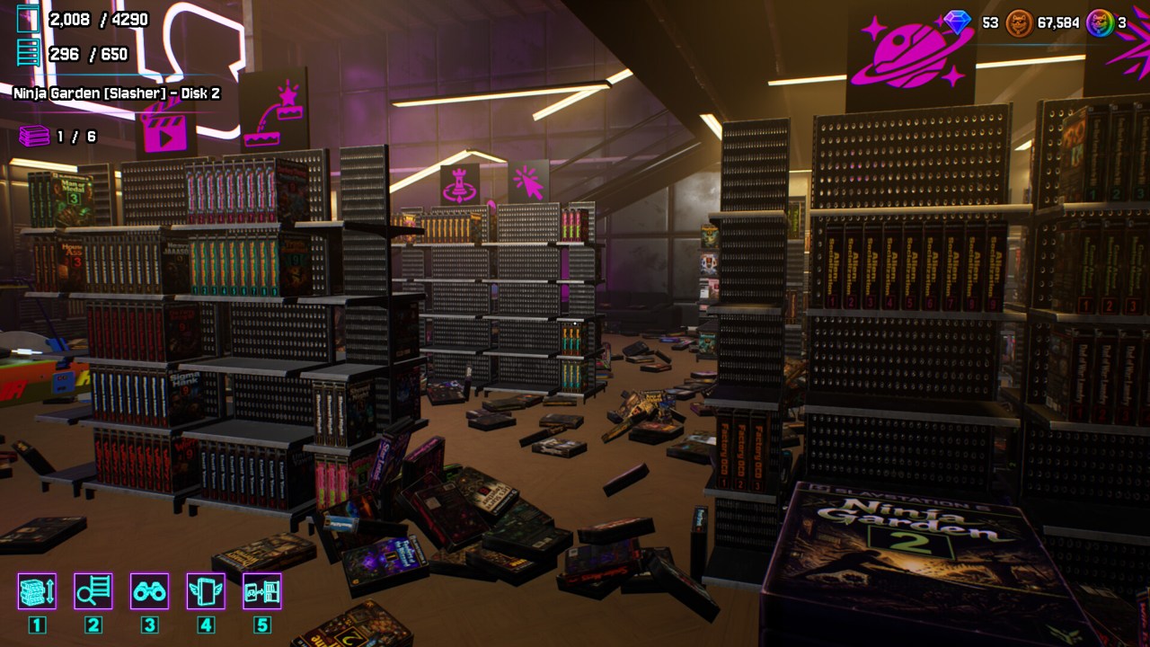 Series shelves and category signs