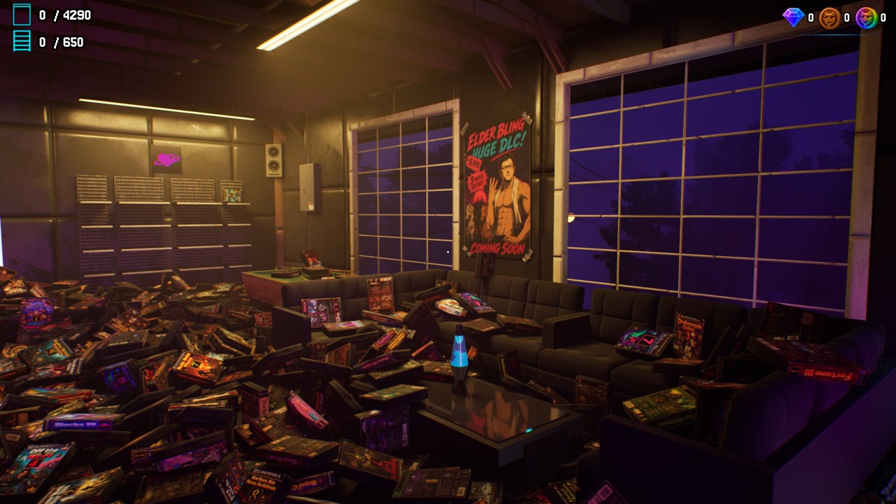 Window-side seating and game cases